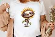 Summer Funny Sunflower Animals, an Animal Illustration by CreationArt (Thumbnail 6 of 7)