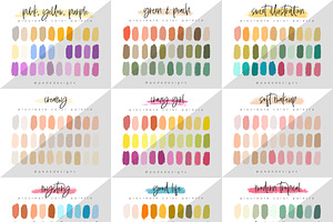 50 Procreate Color Palettes. Bundle2