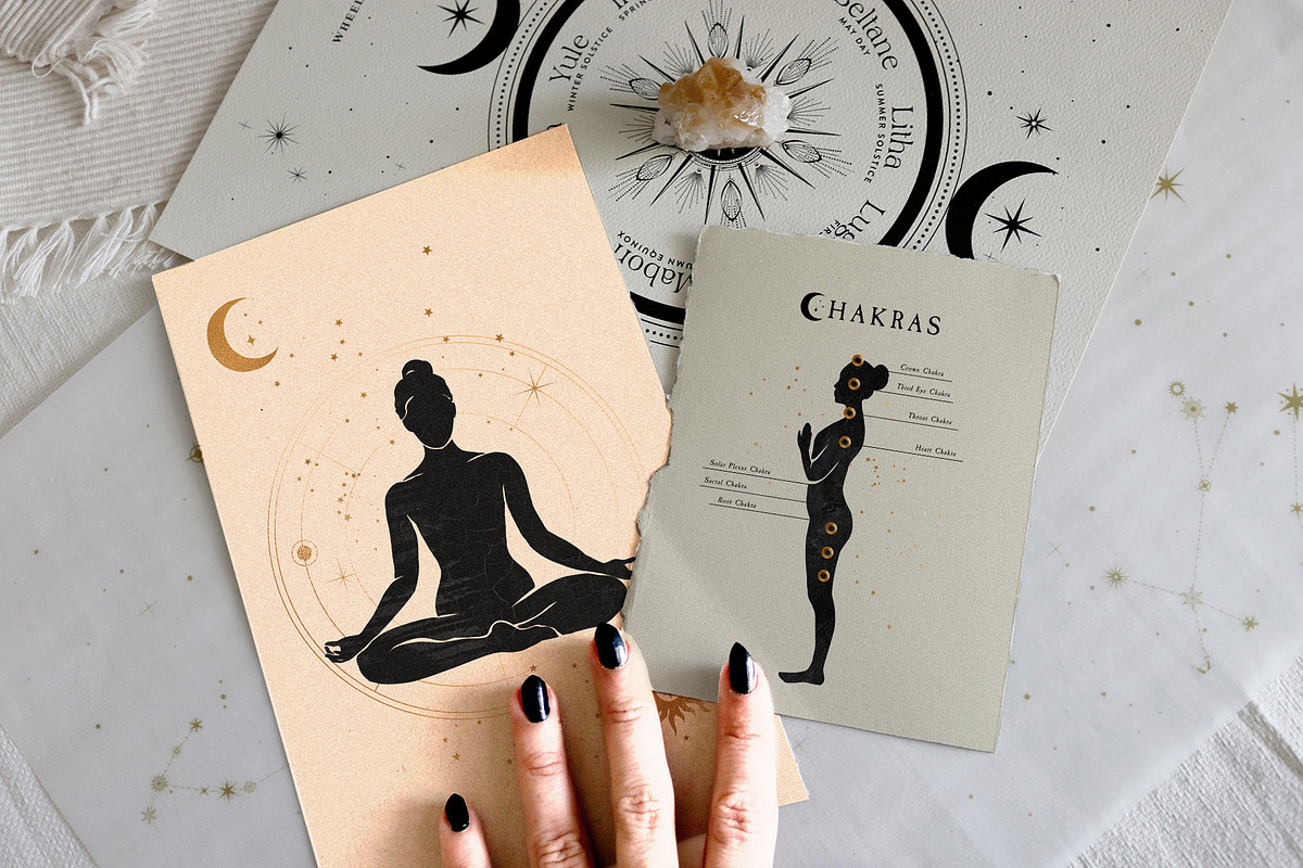 Magic Yoga Esoteric Set, a Healthcare Illustration by NassyArt (Photo 7 of 14)