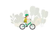 Bike / bicycle vector set, an Illustration by land art (Thumbnail 10 of 20)