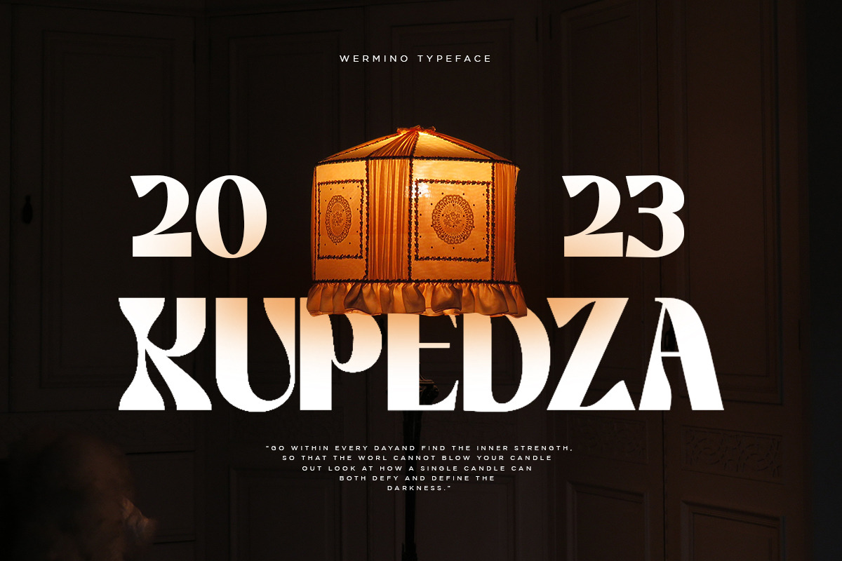 Wermino | Display Typeface, a Serif Font by Pentagonistudio (Photo 3 of 11)