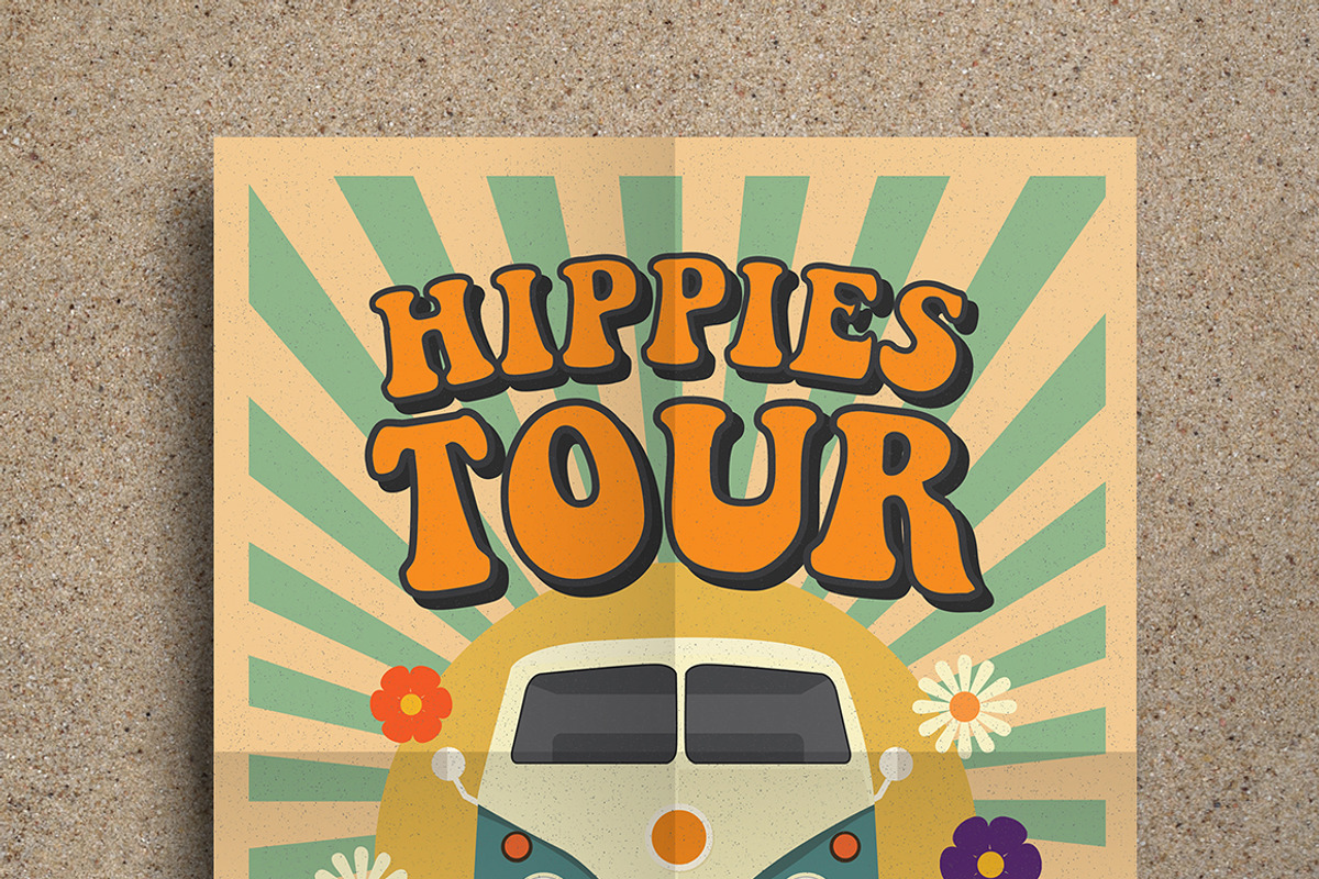 Hippies Party Flyer, a Flyer Template by Guuver (Photo 3 of 3)