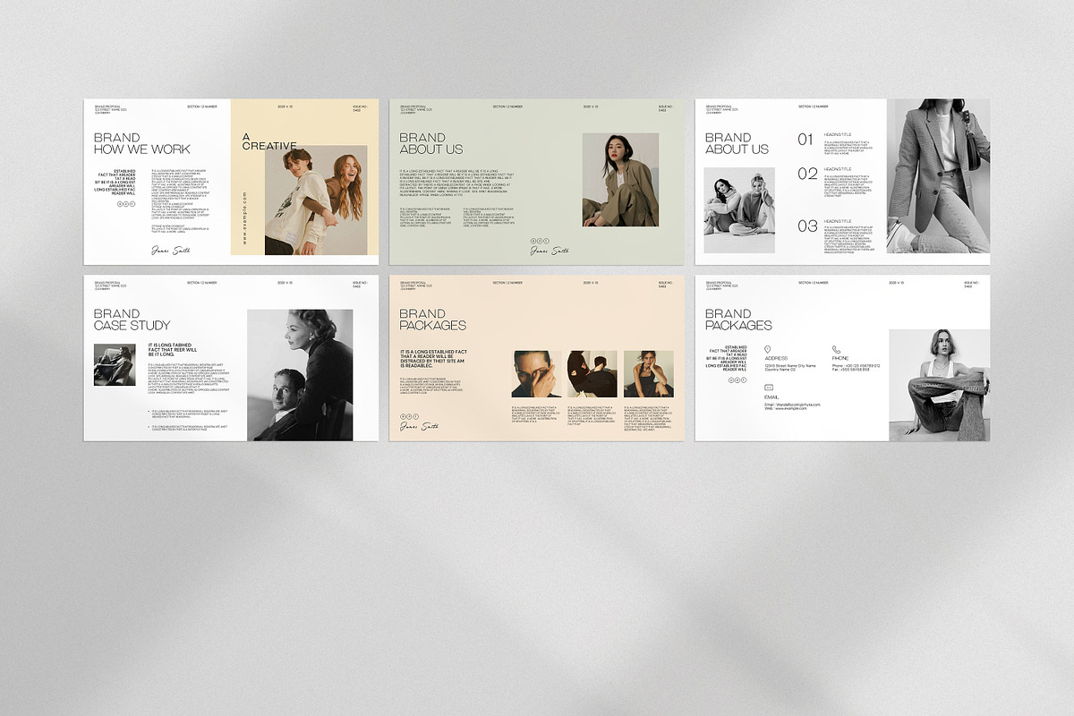 Brand Proposal Presentation Template, a Presentation Template by evgenystudio (Photo 6 of 7)