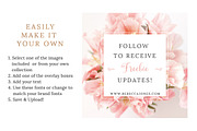 Pink Rose Gold Social Media Template, a Social Media Template by Essem Creatives (Thumbnail 6 of 6)