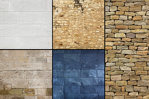 10 Hi-Res STONE WALL TEXTURES Vol.1