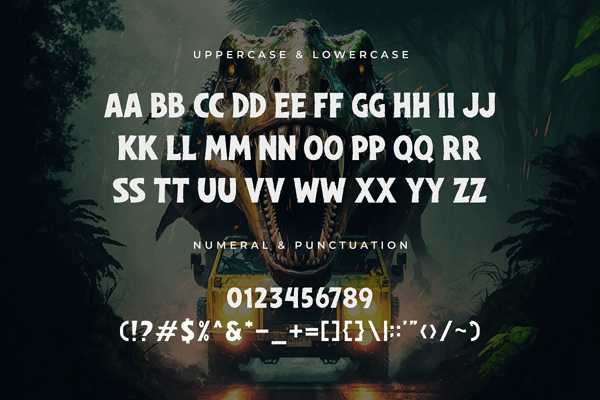Dinoclaw – A Modern Display Font, a Serif Font by overlaytemplates (Photo 4 of 5)