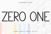 Zero One, a Sans Serif Font by InermediaSTUDIO (Thumbnail 1 of 8)