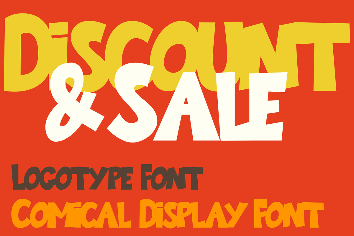 Comical Display Logo Type Font, a Sans Serif Font by Ardb (Photo 2 of 4)