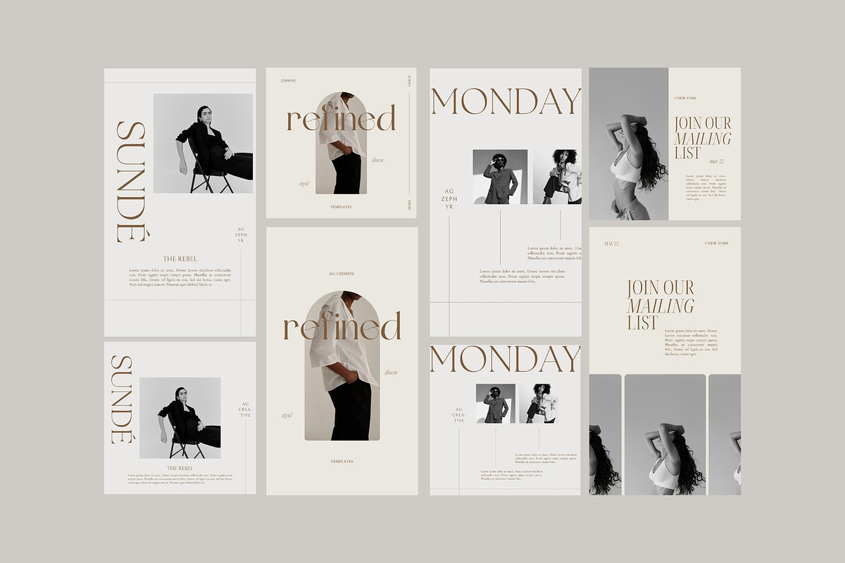 Minimalist Instagram Templates Canva, a Social Media Template by Adam and Grace (Photo 13 of 22)