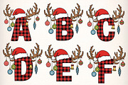 Christmas Alphabet Latter Bundle, an Illustration by Dream Creation (Thumbnail 2 of 9)