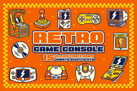 Retro Game Console, a Technology Illustration by Otto.std