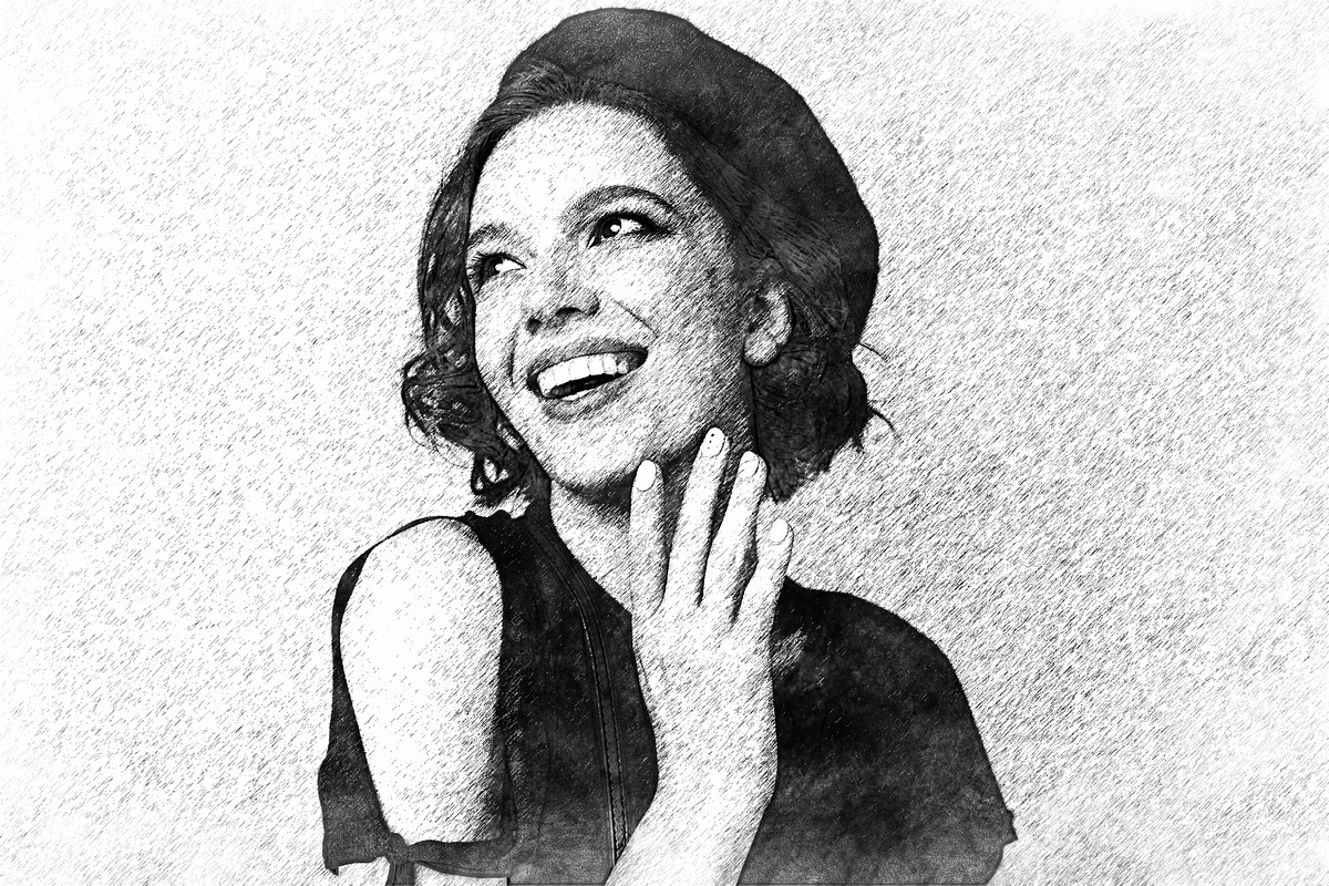 Pencil Sketch Photo Effect Photoshop, a Layer Style Add-On by liptouse (Photo 4 of 9)