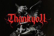Makhor Metal Blackletter Font, a Blackletter Font by alit design (Thumbnail 20 of 20)