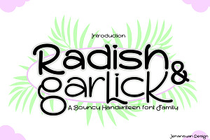 Radish and Garlick, a Slab Serif Font by Bramcreative