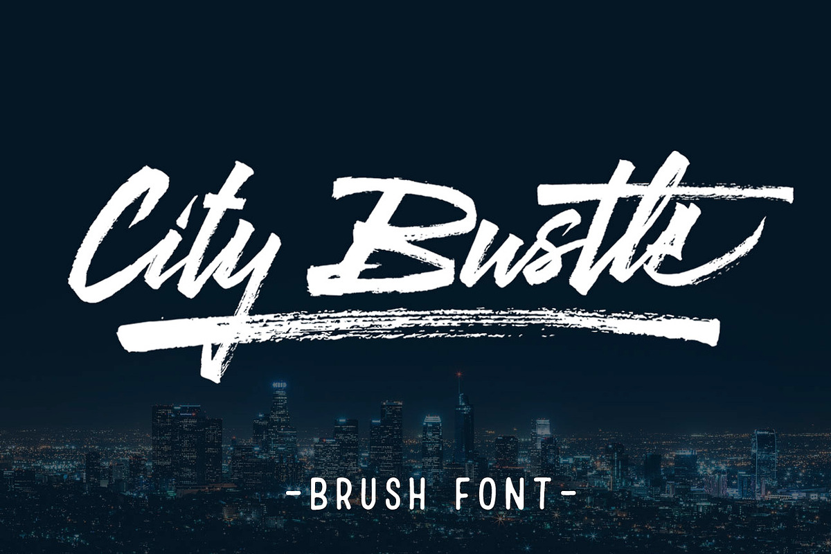 City Bustle brush font