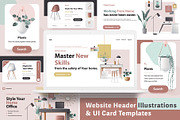 Website Header Illustrations-UI Kit, a Landing Page Template by Polar Vectors (Thumbnail 1 of 18)