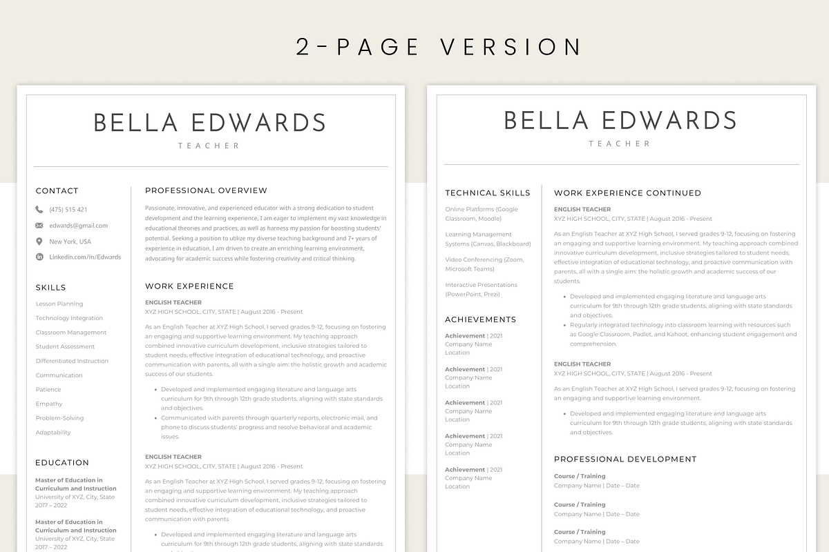Clean, Simple, Minimalist Resume, a Resume Template by MondaySpark (Photo 5 of 7)
