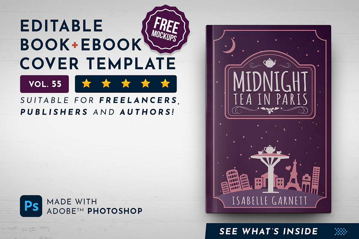 Book Cover Template 55, a Templates & Theme by Digital Goods (Photo 1 of 11)