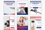 Locksmith Instagram Canva Templates, a Social Media Template by Talipic Designs (Thumbnail 4 of 8)