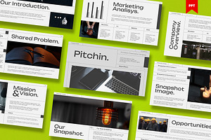 Pitchin Pitch Deck Powerpoint Templa, a Presentation Template by VanillineGraph