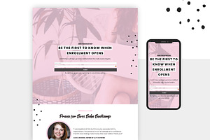 Pink Course Sales Templates