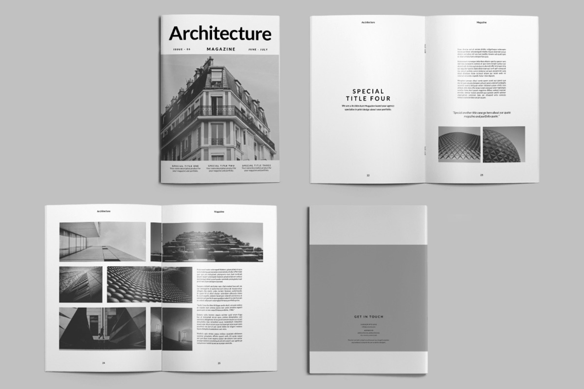 Architecture Magazine, a Magazine Template by Firtana (Photo 9 of 13)