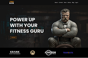 Kajabi Dark Fitness Website Theme