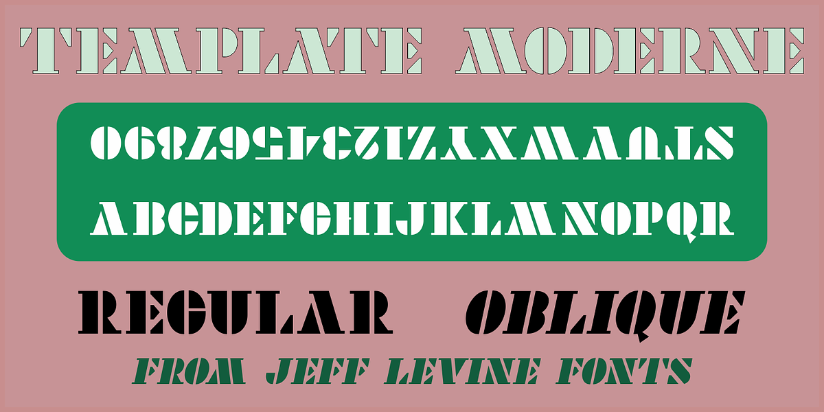 Template Moderne JNL, a Serif Font by Jeff Levine Fonts (Photo 1 of 5)