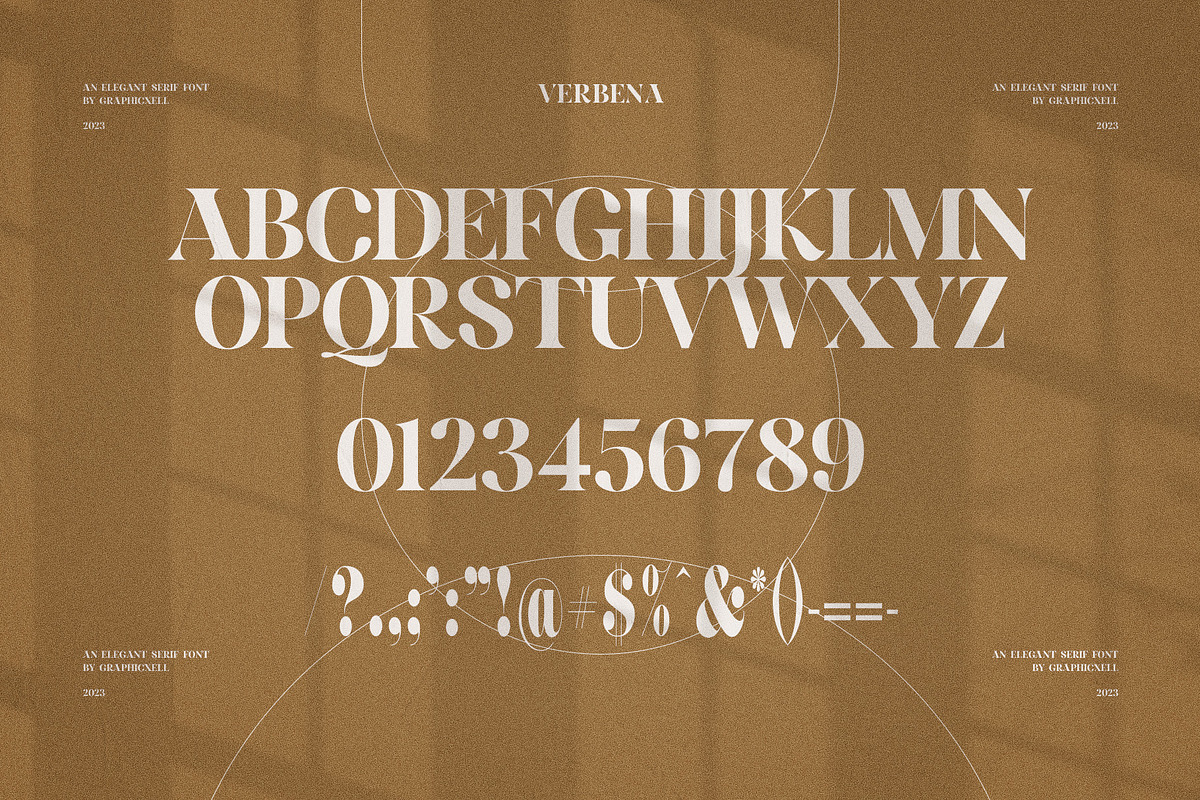 Verbena Elegant Serif Font Typeface, a Serif Font by Graphicxell (Photo 10 of 10)