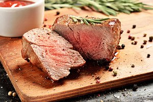 Prime Black Angus Filet mignon steak