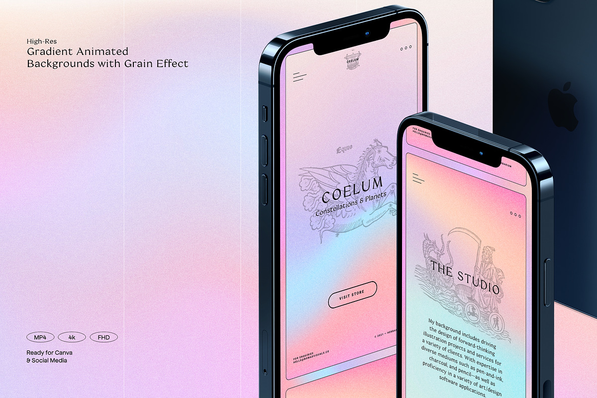 CANDY Animated Gradients Backgrounds, a Social Media Template by Sparrow & Snow (Photo 15 of 21)