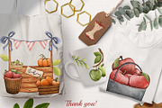 Watercolor Apple Clipart PNG Set (36, a Food Illustration by Mespilia (Thumbnail 5 of 5)