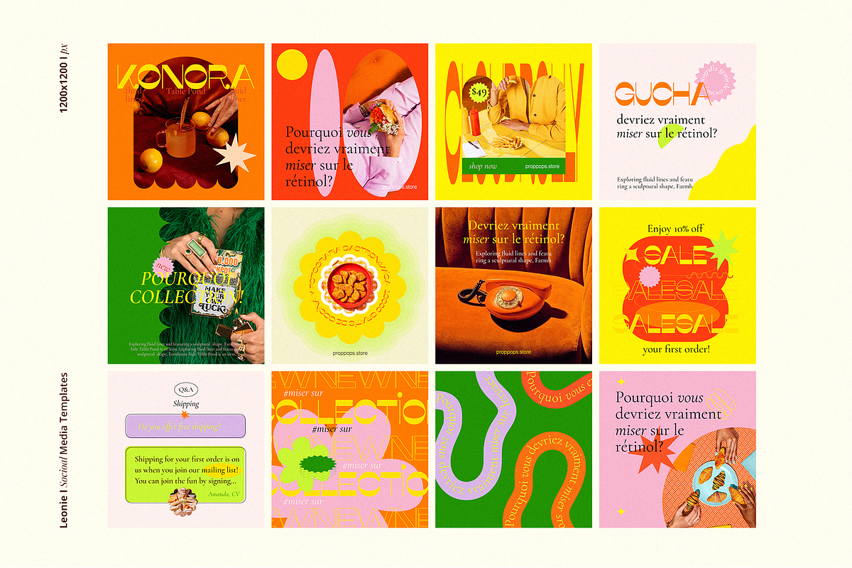 Leonie Social Media Templates, a Social Media Template by William Hansen (Photo 3 of 5)
