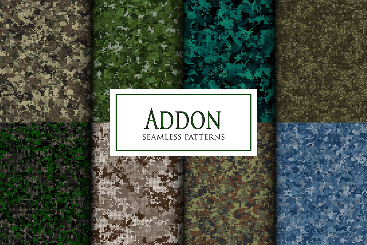 Pixel chaos digital camo patterns, a Pattern Graphic by ArchonDigitalShop (Photo 10 of 11)