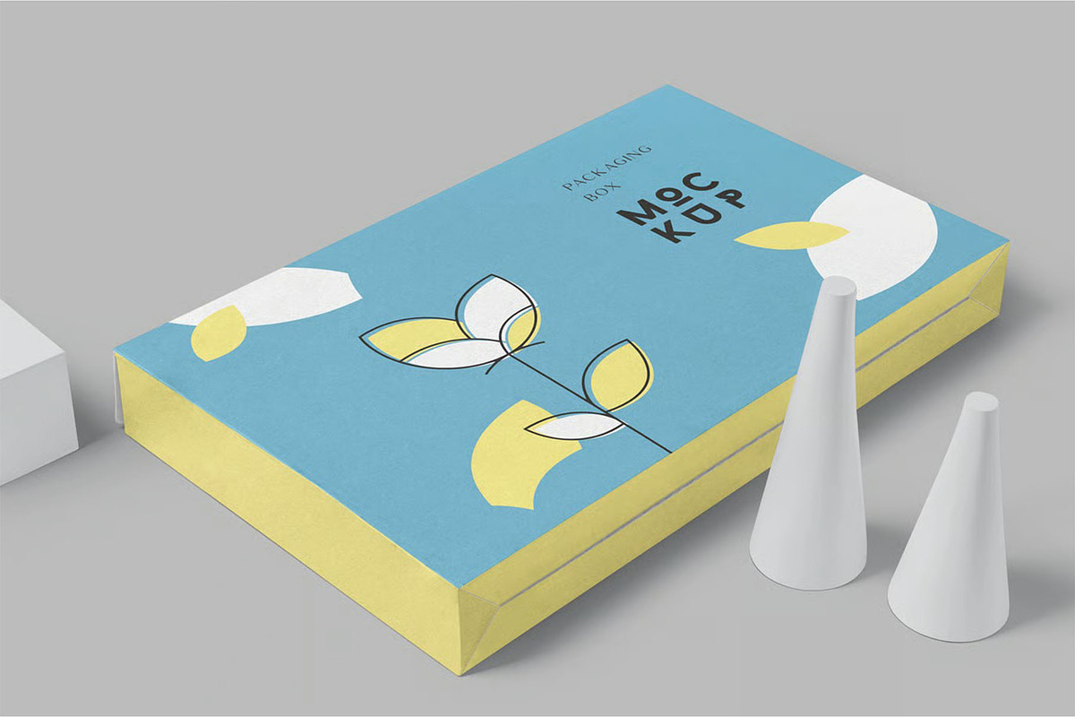 Rectangular Packaging Box Mockup