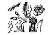 100 Tattoo-Style Tee Designs, an Object Illustration by Design by sebrodbrick (Thumbnail 18 of 34)