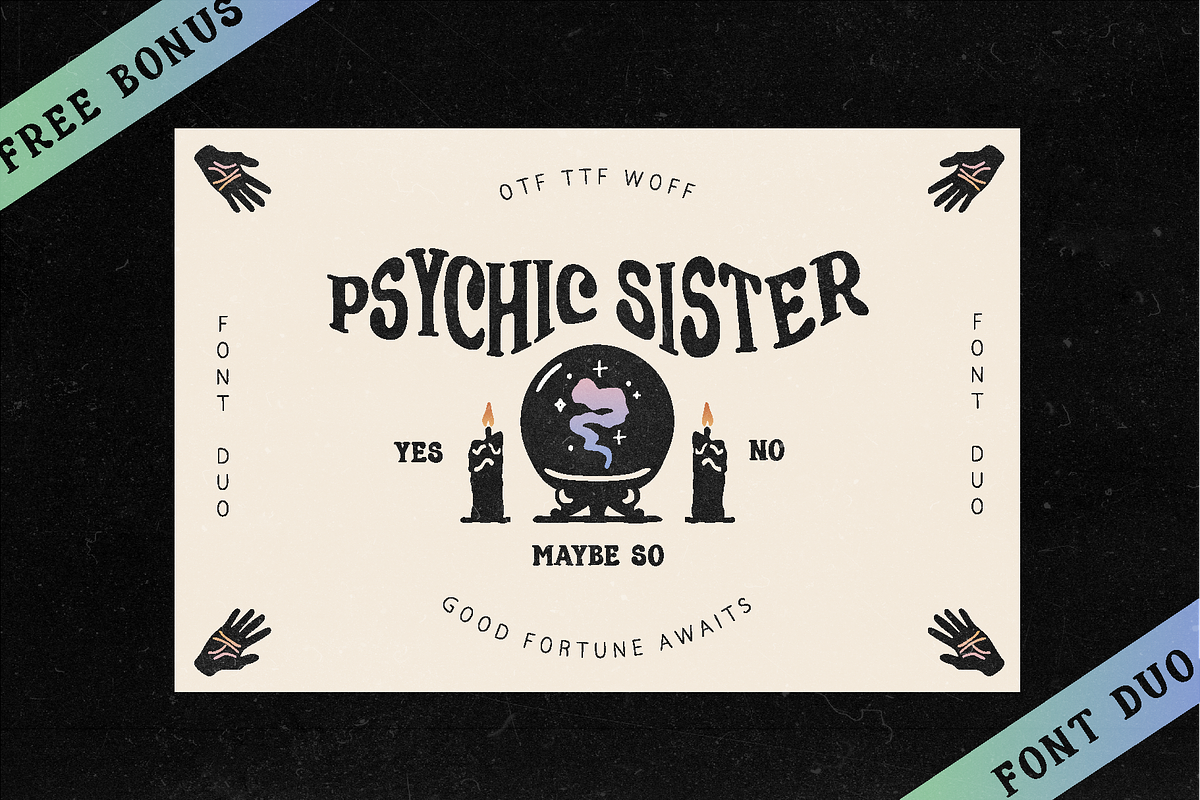 Psychic Sister Mystic Logo Brand Kit, a Branding & Logo Template by Dynamo Ultima (Photo 16 of 21)