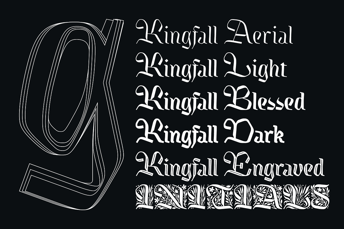 Kingfall typeface, a Handwritten Font by Michael Rafailyk (Photo 10 of 13)