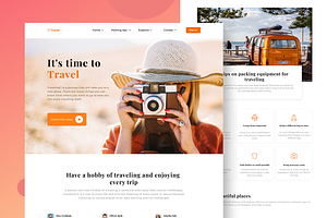 Travel Website Homepage