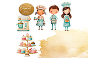 Cute Bakery Clipart Set, a Work Illustration by The Dutch Lady Designs (Thumbnail 5 of 7)