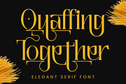 Quaffing Together - Modern Font, a Serif Font by 177Studio (Thumbnail 1 of 8)