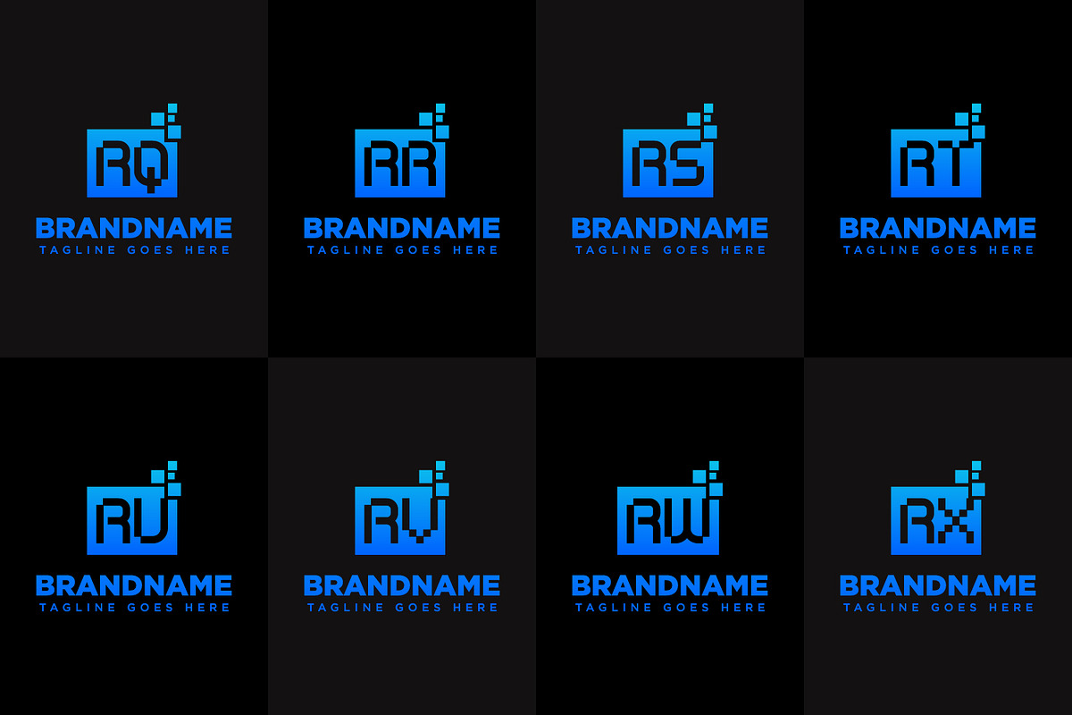 RQ RR RS RT RU RV RW RX Tech Logo, a Branding & Logo Template by Pray Art Design Studio (Photo 2 of 2)