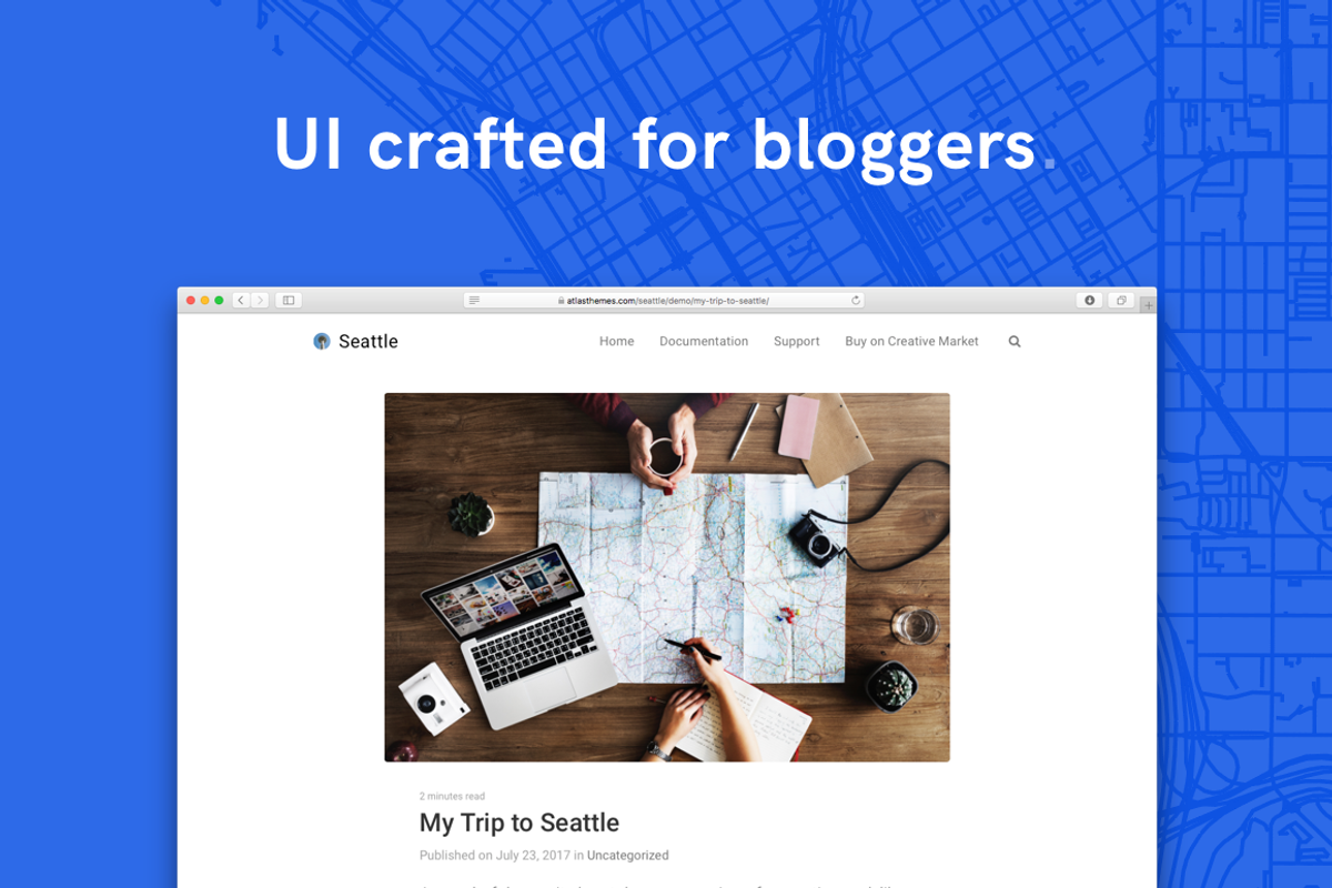 Seattle – WordPress Theme, a WordPress Template by Atlas Themes (Photo 2 of 4)