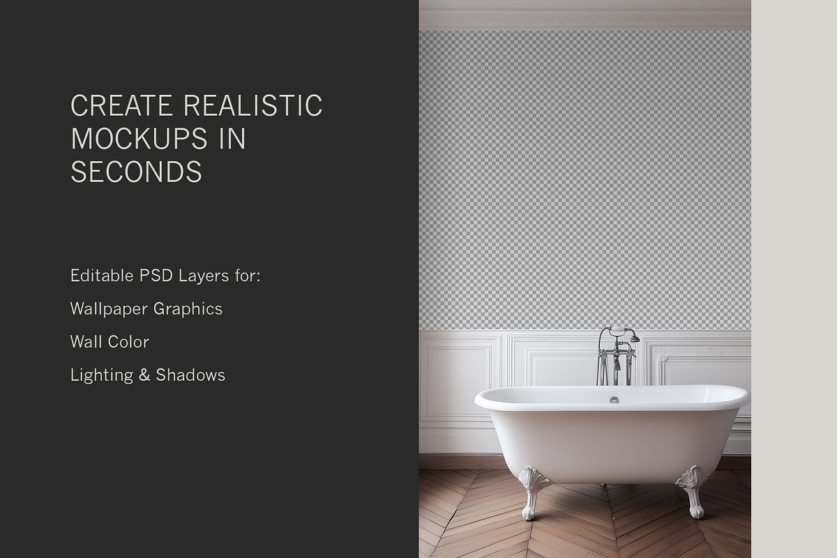 Paris Home | Bath No. 1 Mockup, a Household Mockup by Blixa 6 Studios (Photo 3 of 7)