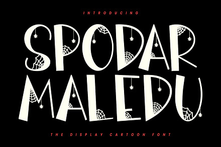 Spodar Maledu Display Cartoon Font, a Sans Serif Font by Maulana Creative