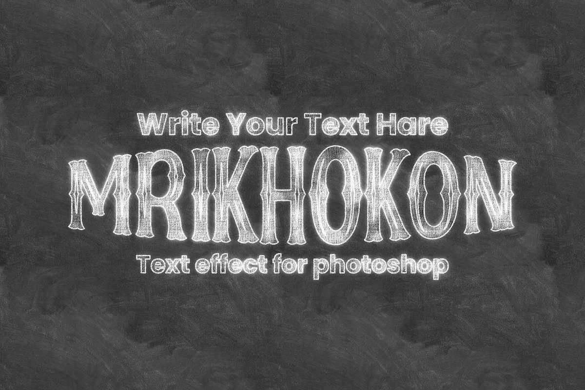 Chalk Creator Photoshop Action, an Action Add-On by MRI STUDIO (Photo 27 of 36)
