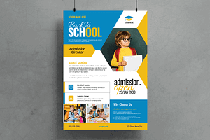 Back To School Admission Flyer, a Flyer Template by MightyDesign