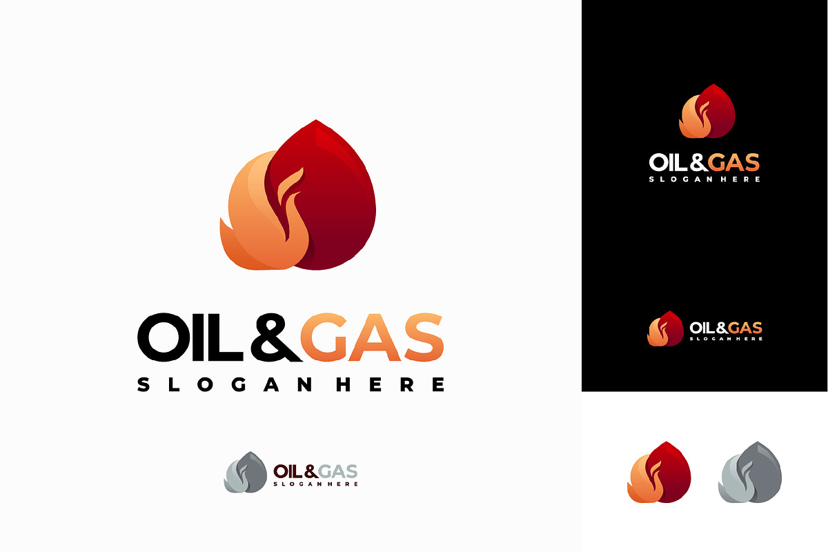 Set of Set of Oil and Gas logo, a Branding & Logo Template by Lucky Creative (Photo 3 of 5)