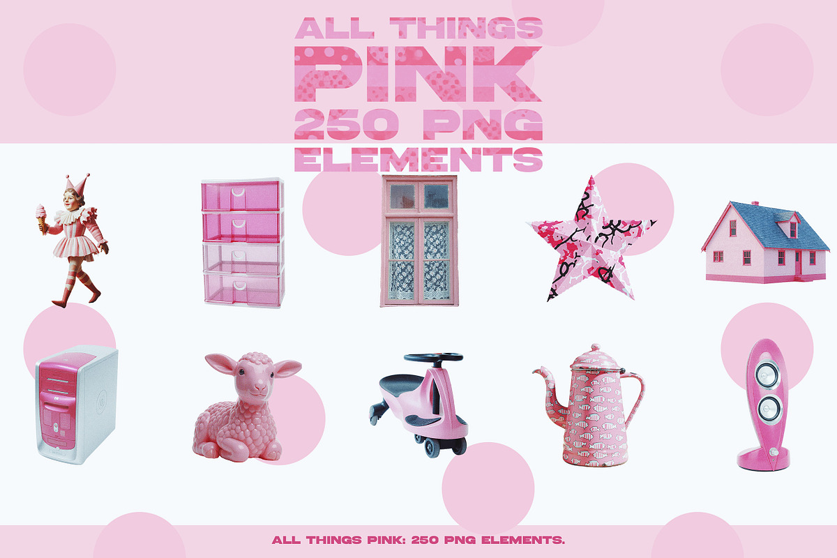 ALL THINGS PINK: 250 PNG Elements, an Object Graphic by Megan Aili Designs (Photo 13 of 17)