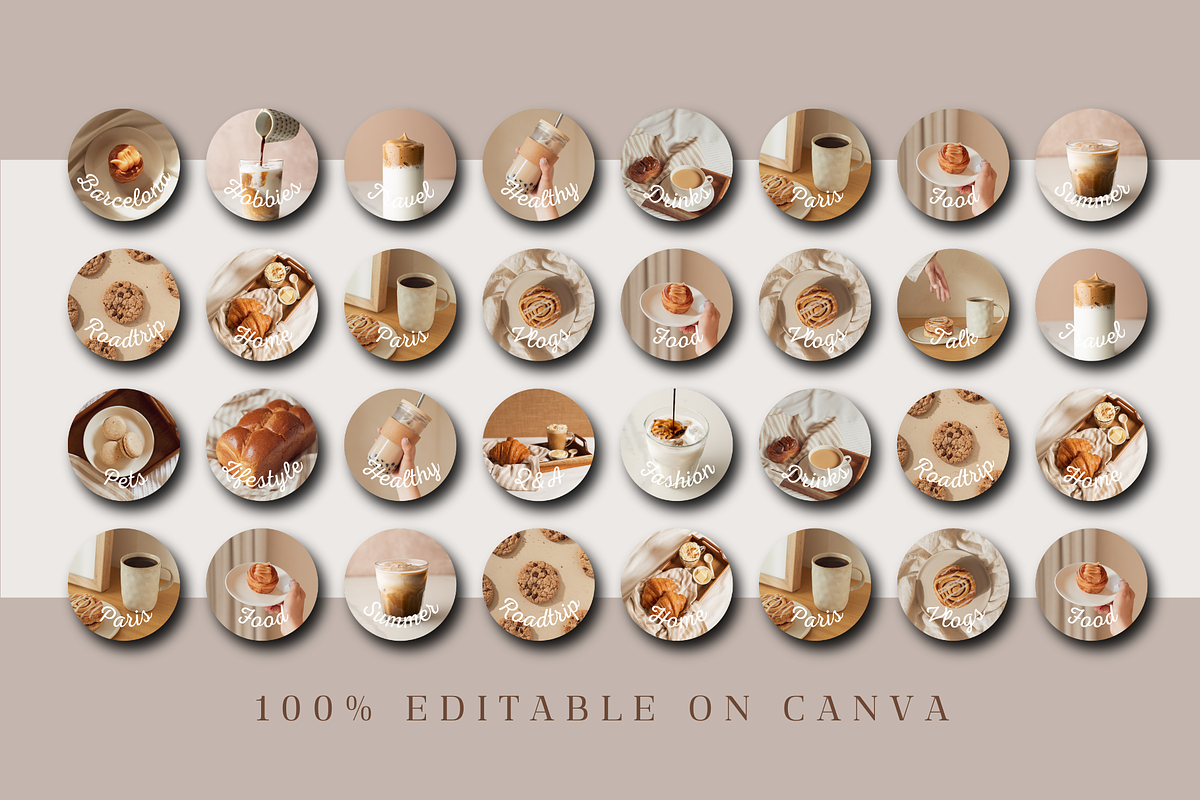 INSTAGRAM HIGHLIGHT COVERS, a Social Media Template by The Little Lily Studio (Photo 3 of 5)
